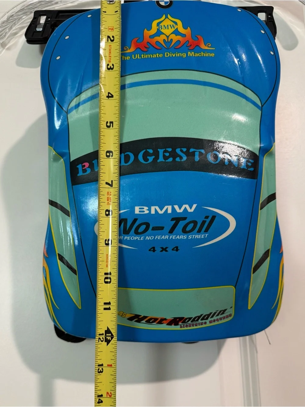 Bmw kids backpack racing theme cars